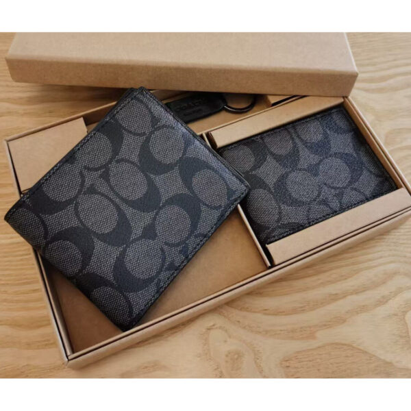 Coach Signature Canvas Bifold Wallet
