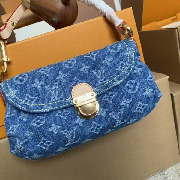Louis Vuitton Sunset Monogram Denim Underarm Shoulder Bag