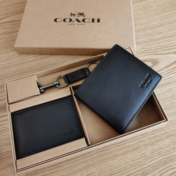 Coach Men's Bifold Wallet Gift Set