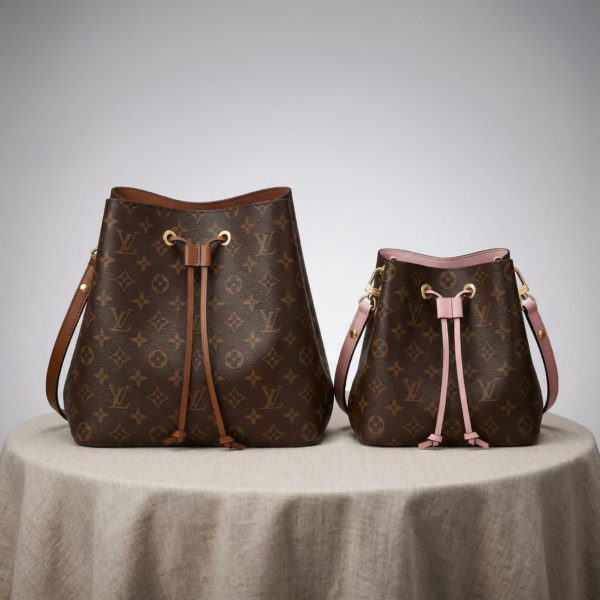 Louis Vuitton NéoNoé BB & MM Monogram Canvas Bucket Bags