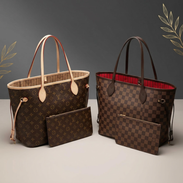 LV Neverfull MM Tote Bag | Iconic Monogram & Damier Ebene Luxury Everyday Tote