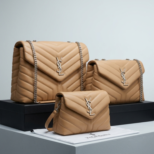 Saint Laurent (YSL) Loulou Matelassé Leather Shoulder Bag