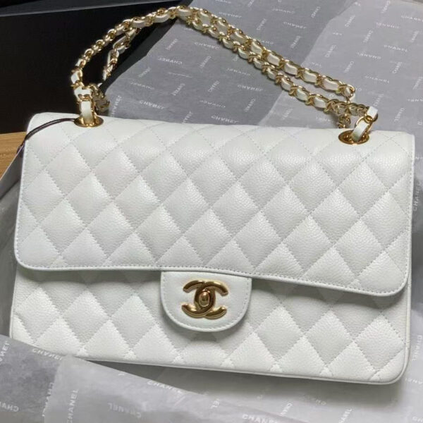 Chanel Classic Double Flap Caviar Leather Handbag