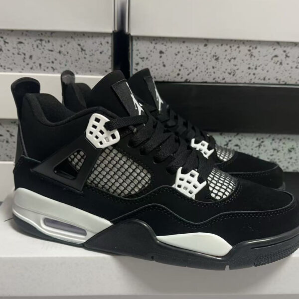 Air Jordan 4 Retro "Black White" Sneakers
