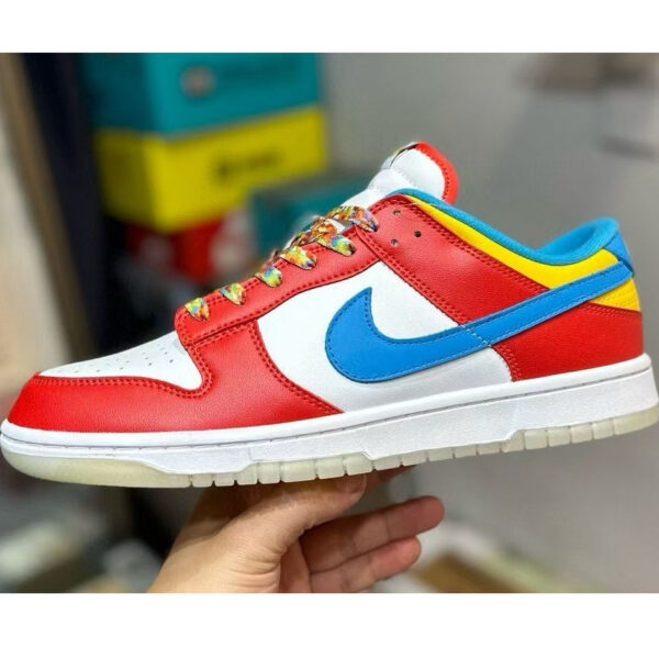 Nike Dunk Low Retro " fruity pebbles" Red Blue Yellow Sneakers DKLBJS